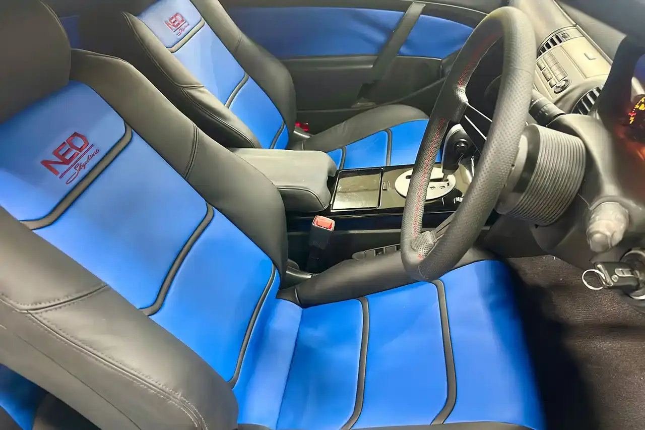 Nissan Article about three custom Nissan vehicles built by technical college students. Details NEO Skyline's retro-modern design, Z Lealia's sports wagon concept, and Bluebird Kiwami's luxury modifications for Tokyo Auto Salon 2025. (image 3 of 9)