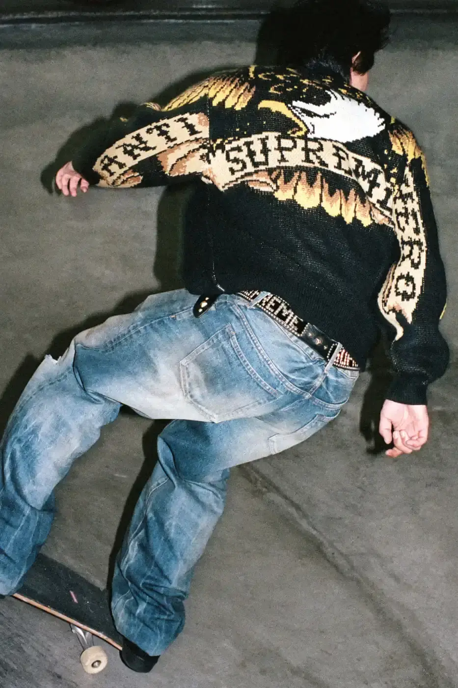 SUPREME X ANTIHERO FALL 2025 DROP Supreme and Antihero collaborate on Fall 2025 collection featuring eagle motifs across apparel and accessories, available November 13 in most regions and November 15 in Asia. (image 14 of 22)