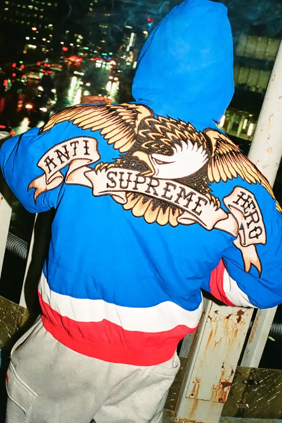 SUPREME X ANTIHERO FALL 2025 DROP Supreme and Antihero collaborate on Fall 2025 collection featuring eagle motifs across apparel and accessories, available November 13 in most regions and November 15 in Asia. (image 21 of 22)