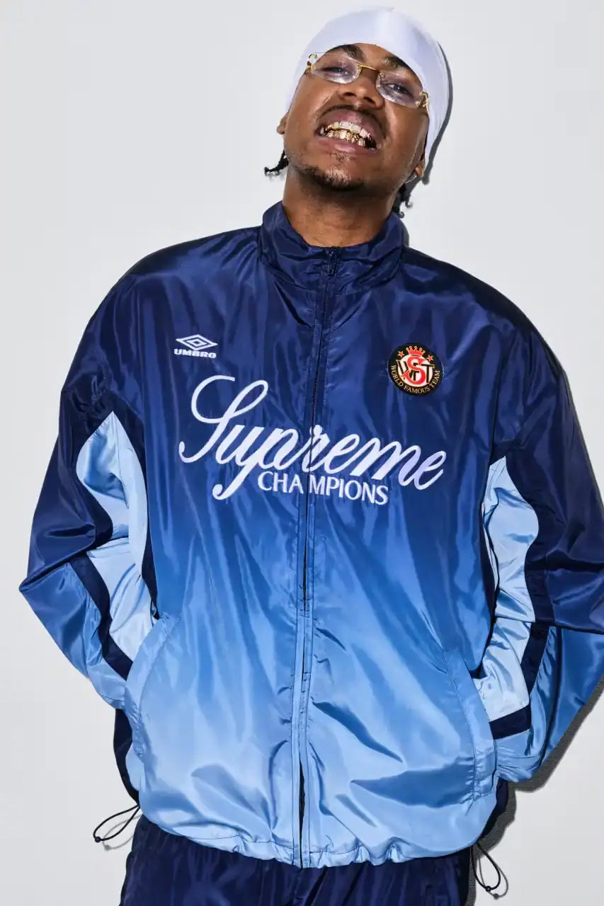 SUPREME FW25 COLLECTION DROPS AUGUST 28 Supreme's new seasonal collection features streetwear pieces celebrating hip-hop culture and music history. (image 5 of 45)