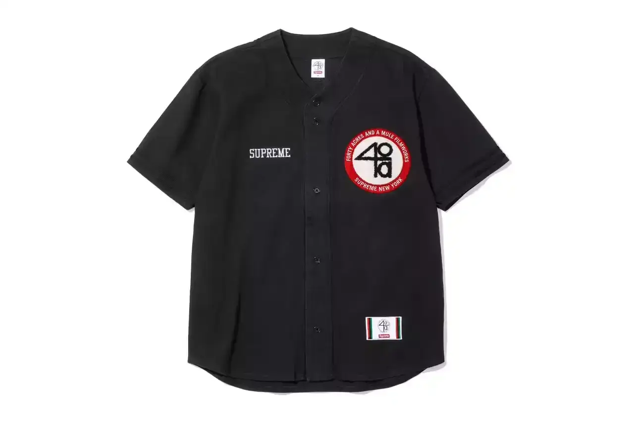 SUPREME AND SPIKE LEE JOIN FORCES FOR FILM-INSPIRED COLLECTION image of details a new fashion collaboration between Supreme and filmmaker Spike Lee. It discusses Lee's career achievements as a director and highlights the upcoming capsule collection created with his production company, 40 Acres & a Mule Filmworks. The collection includes apparel items inspired by Lee's films "Malcolm X" and "Clockers" and will be available in stores and online starting April 24, 2025. (image 5 of 6)