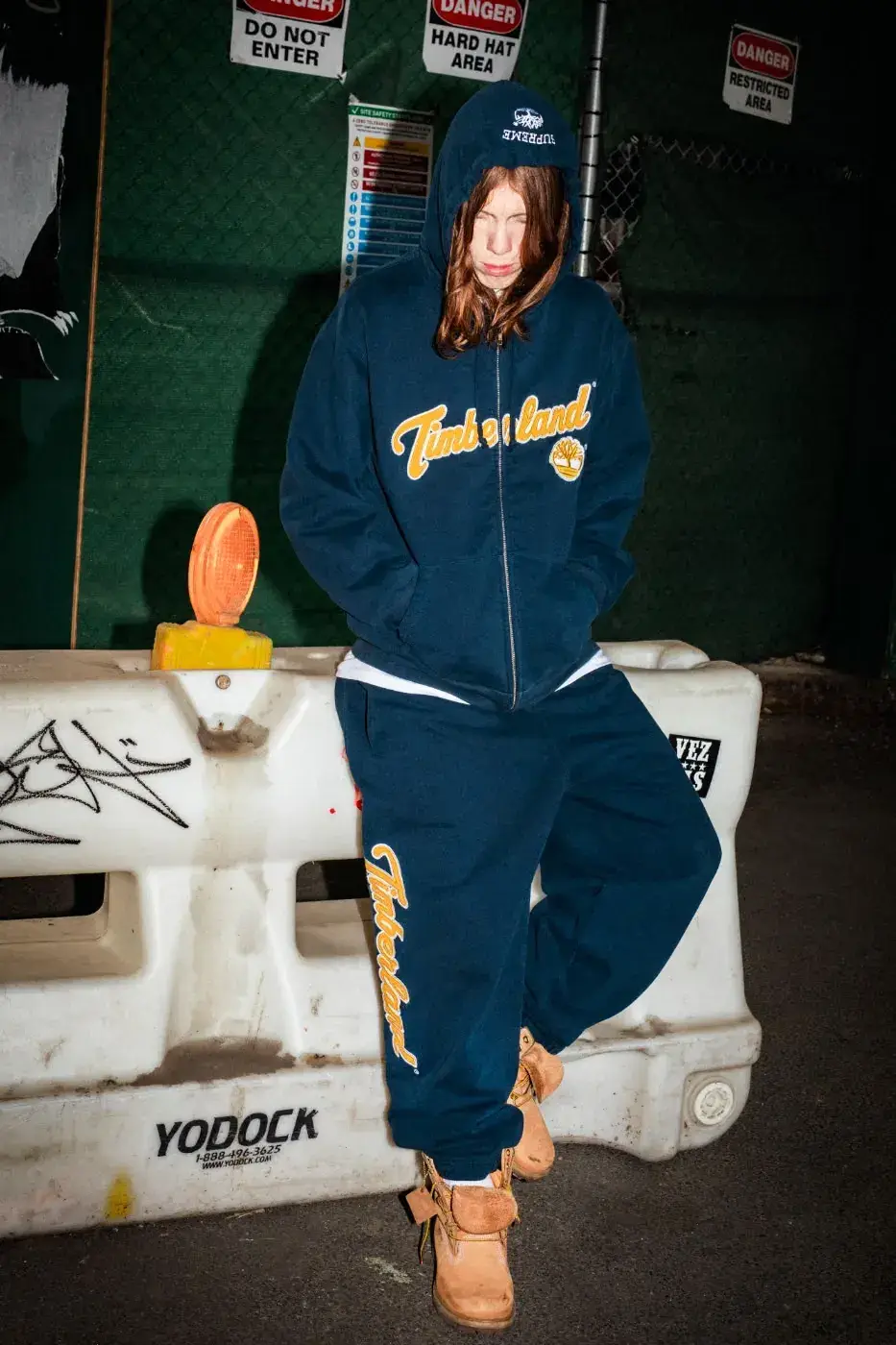 SUPREME X TIMBERLAND FALL 2026 APPAREL DROPS OCTOBER 22 Text summary of an article about the Supreme and Timberland Fall 2026 collection, which includes jackets, tops, pants and headwear and releases on October 22 and October 24. (image 11 of 19)