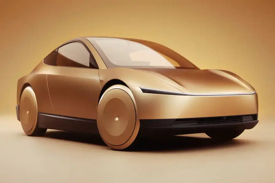 TESLA INTRODUCES SELF-DRIVING "CYBERCAB ROBOTAXI" CONCEPT Tesla unveils Cybercab Robotaxi and Robovan concepts at We, Robot event. Autonomous vehicles designed for public transport, featuring futuristic design with butterfly doors. Planned production before 2027, target price under $30,000. Elon Musk claims improved safety and cost-efficiency. Full Self-Driving expansion for Model 3 and Y in California and Texas next year (image 2 of 12)