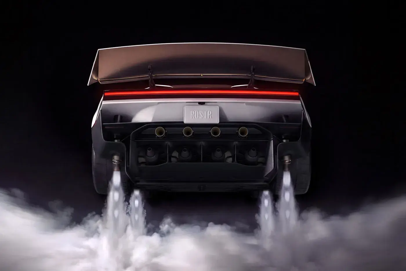TESLA ROADSTER LEAVES THE GROUND AT TEXAS EVENT image about the Tesla Roadster demonstration on October 15 in McGregor, Texas, covering the upside-down ramp run, the thruster jump, design details, the 0.81-second claim and the 2028 production target.