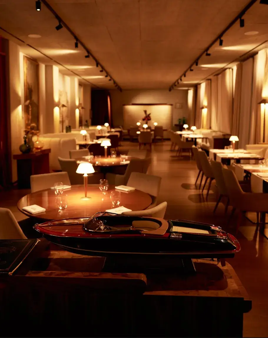 THE CLUB ON THE LAKE OPENS AT VILLA CARMINATI RESTA image about the opening night of The Club On The Lake, a membership club in Villa Carminati Resta in Como. The text covers the villa, the rooms, chef Terry Giacomello, the new Omakase Bar, the DJ sets and the membership process. (image 6 of 6)