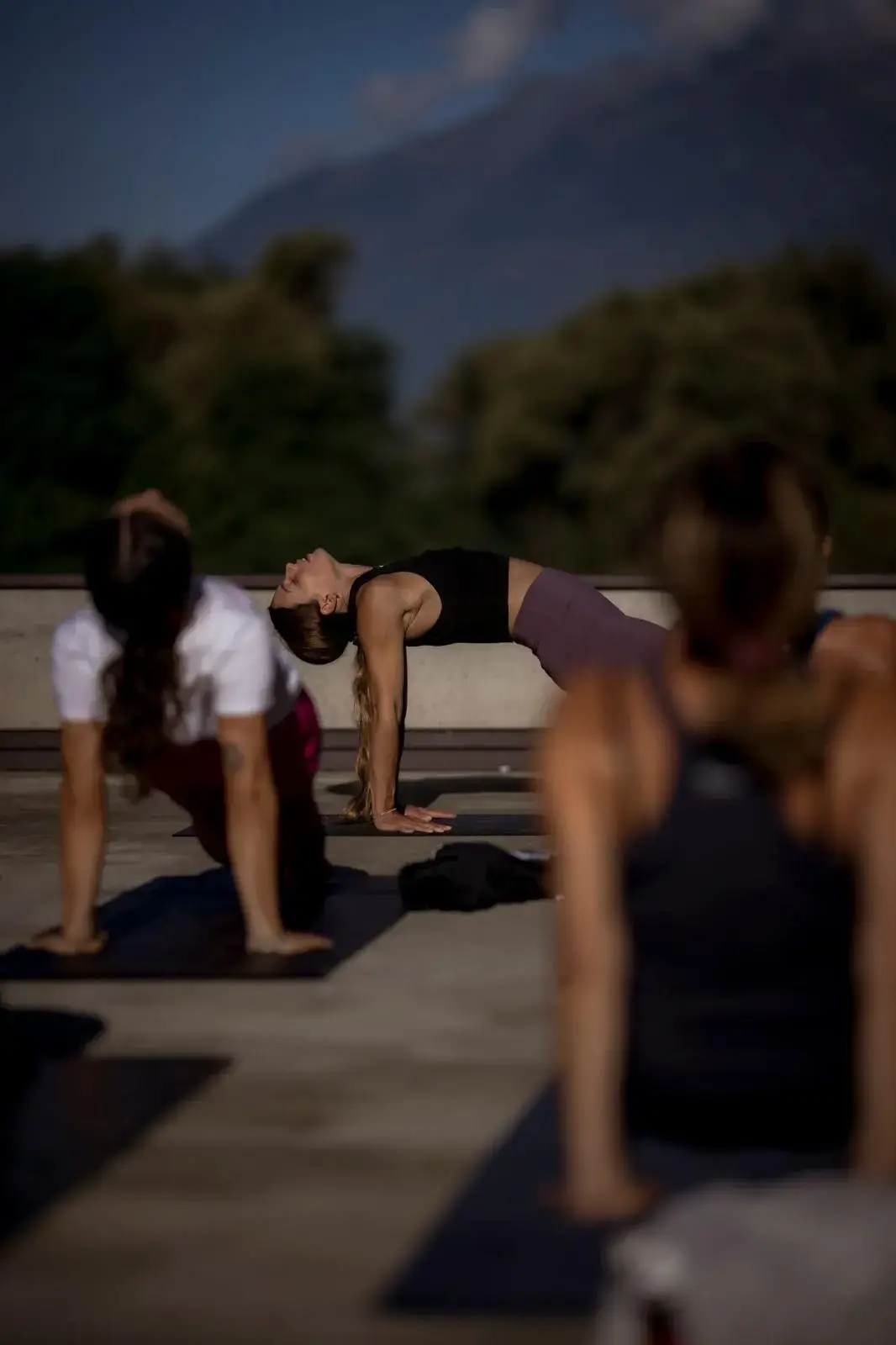 Desa Yoga retreat girls doing yoga