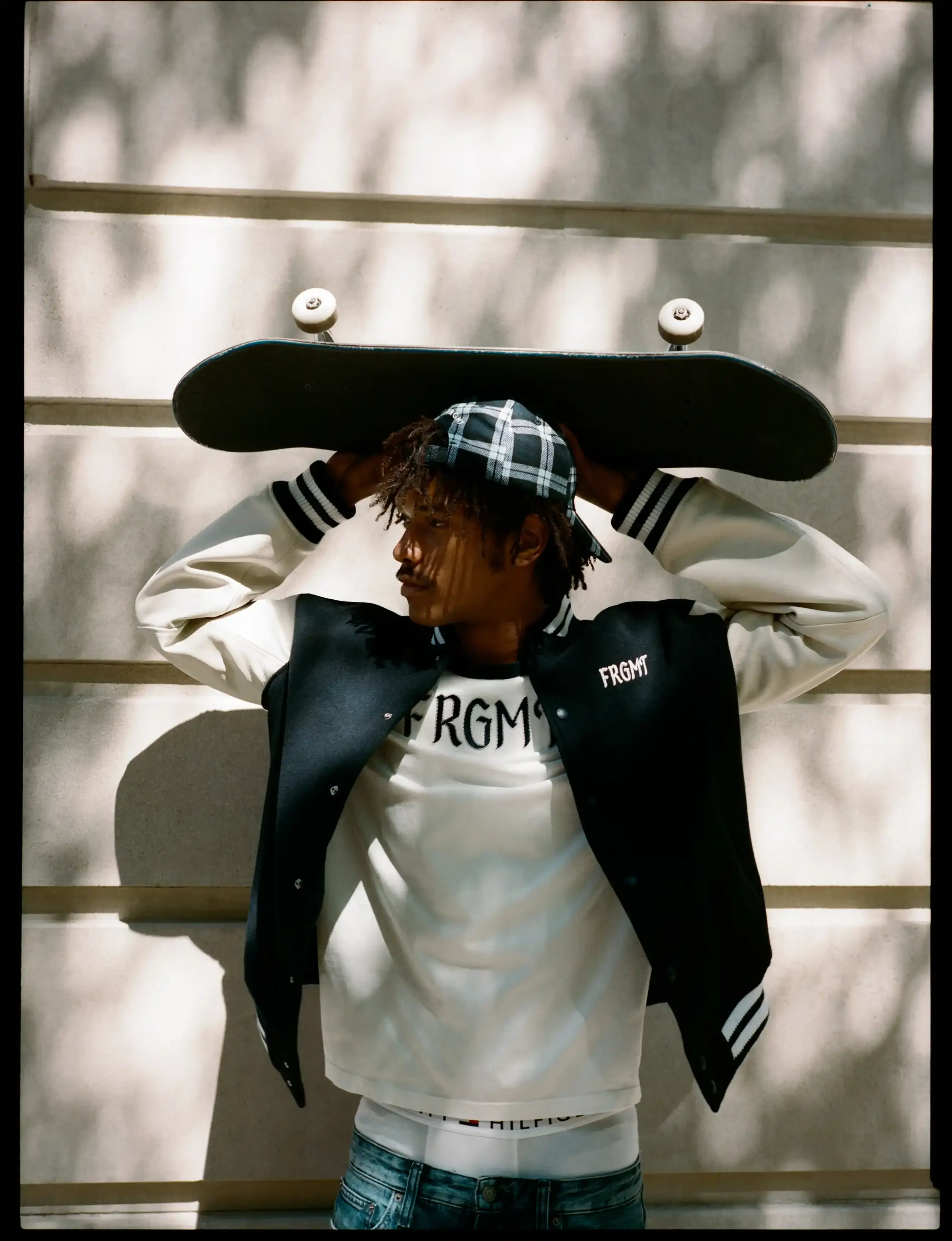 TOMMY HILFIGER AND FRGMT RELEASE A LIGHT BLUE CAPSULE image about the Tommy Hilfiger x FRGMT capsule collection. It covers the 1990s-based pieces, the light blue palette, quotes from Tommy Hilfiger and Hiroshi Fujiwara, the campaign film and the October 15, 2026 release. (image 3 of 8)