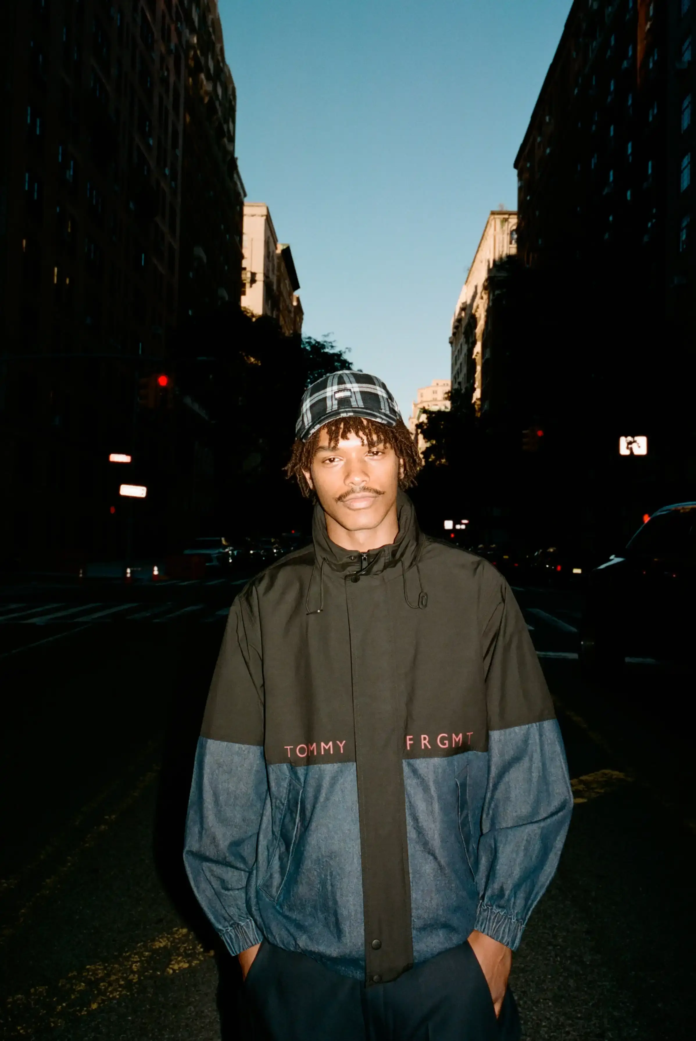 TOMMY HILFIGER AND FRGMT RELEASE A LIGHT BLUE CAPSULE image about the Tommy Hilfiger x FRGMT capsule collection. It covers the 1990s-based pieces, the light blue palette, quotes from Tommy Hilfiger and Hiroshi Fujiwara, the campaign film and the October 15, 2026 release. (image 6 of 8)