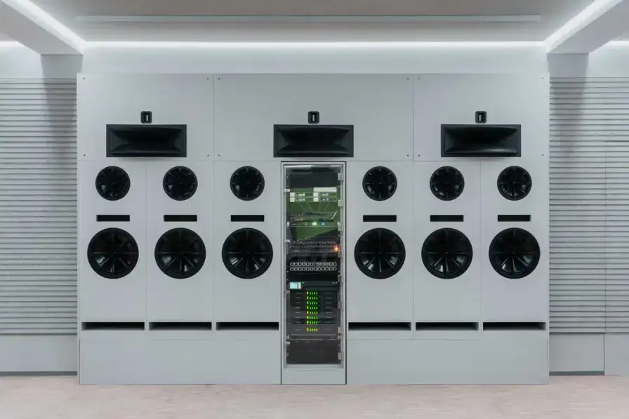 TRIENNALE MILANO OPENS VOCE AUDIO SPACE image about Voce, a new audio venue at Milan's Triennale Museum combining listening room and cocktail service. Features details about architectural design, acoustic systems, programming, and operating hours. Located at Palazzo dell'Arte with evening cocktail service Tuesday through Sunday. (image 2 of 14)