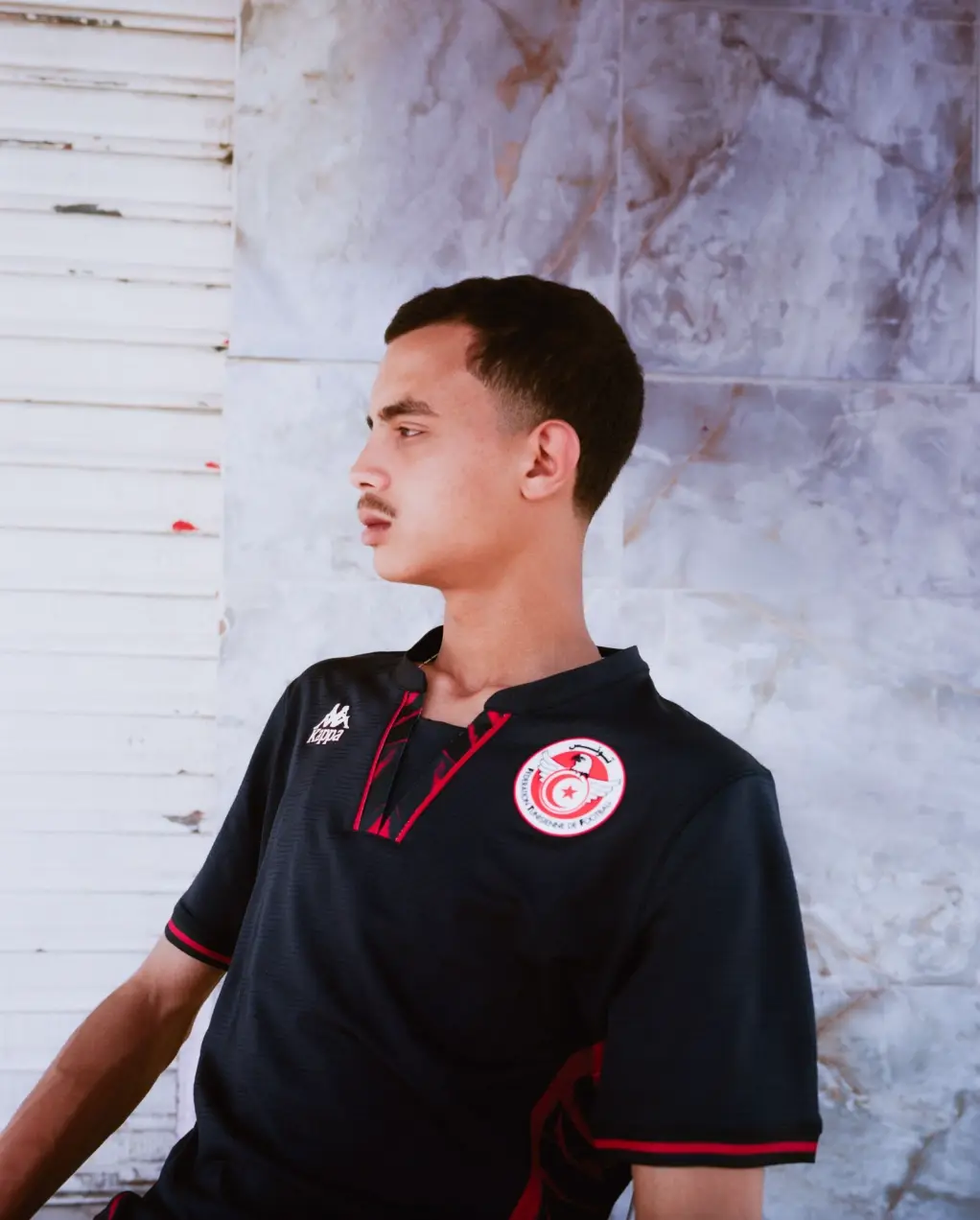 TUNISIA AND KAPPA REVEAL NEW CARTHAGE EAGLE SHIRTS A image report detailing the new Tunisia national football team apparel collection by Kappa. (image 4 of 10)