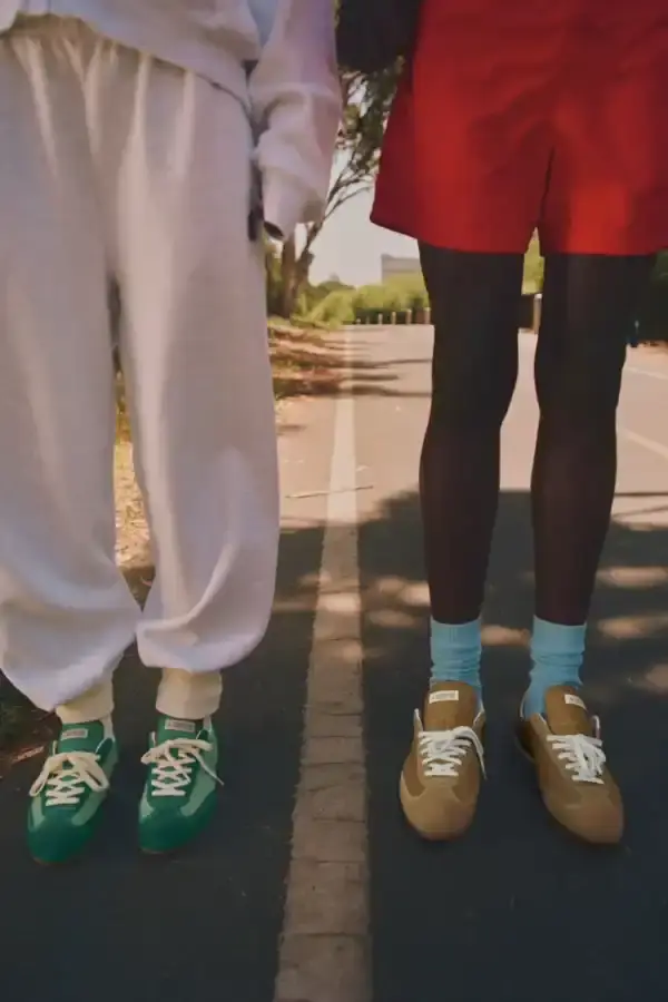 TYLER, THE CREATOR UNVEILS CONVERSE ARCHIVE COLLECTION image of the new collaboration between Tyler, The Creator's GOLF le FLEUR* brand and Converse. The collection, named "1908" after Converse's founding year, features two archive shoe models: the Naut-1 from 1971 and the Coach Jogger from 1976, which was originally an Olympic running shoe. Tyler has redesigned both models with preppy elements, co-branded logos, pastel colors, and in some cases, the signature "Darryl" pattern featuring repeating Airedale Terrier images. This collaboration represents a new direction for their partnership by focusing on previously unused historical designs from Converse's archives. The collection will be available online starting June 20. (image 6 of 6)