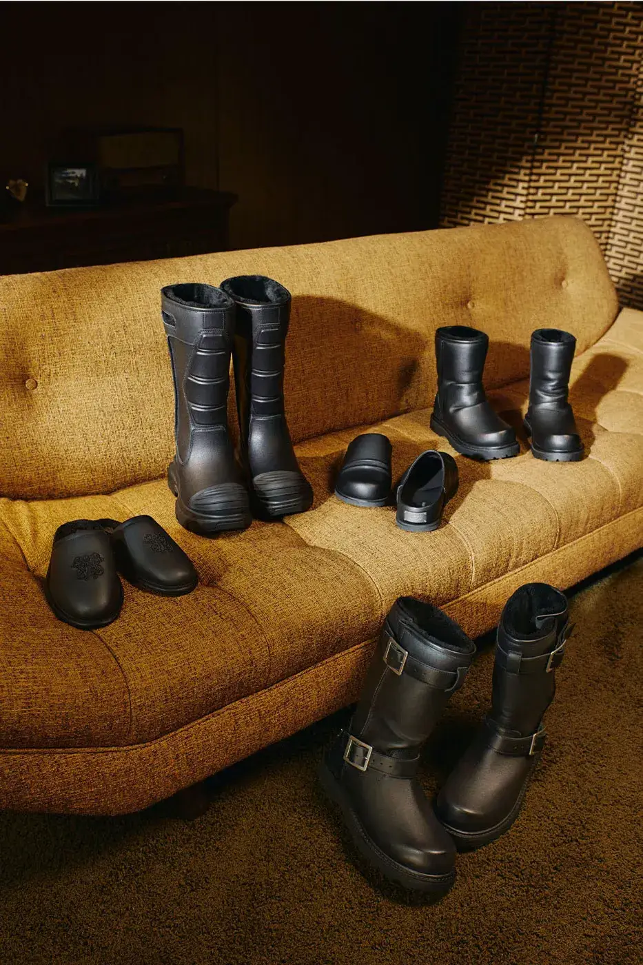 UGG AND WILLY CHAVARRIA LAUNCH LEATHER CAPSULE image of the UGG and Willy Chavarria product collaboration, price points, and campaign details. (image 19 of 21)