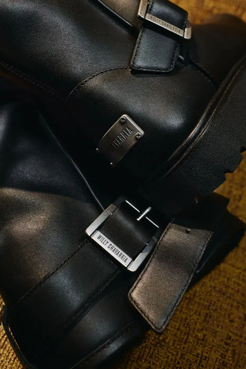 UGG AND WILLY CHAVARRIA LAUNCH LEATHER CAPSULE image of the UGG and Willy Chavarria product collaboration, price points, and campaign details. (image 9 of 21)