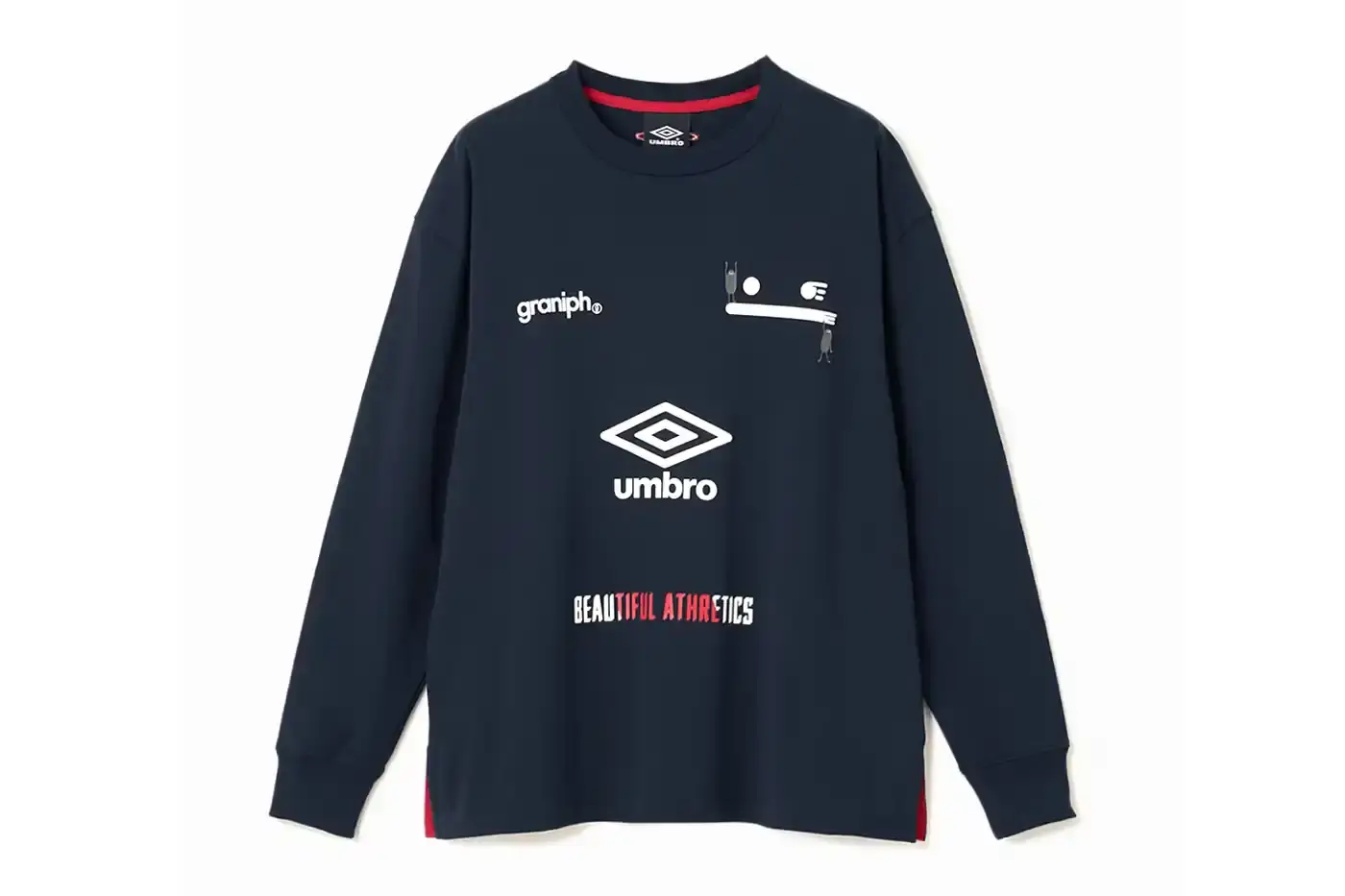 UMBRO X GRANIPH DROP HERITAGE FOOTBALL GEAR image about UMBRO and graniph fashion collaboration featuring character designs on football apparel and accessories. (image 5 of 11)
