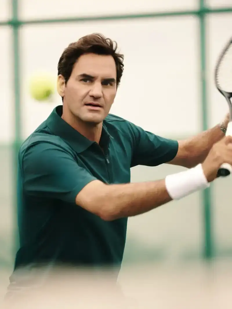 UNIQLO AND ROGER FEDERER RELEASE SPRING APPAREL COLLECTION A image document detailing the new Uniqlo and Roger Federer clothing collection releasing on March 27. The document outlines garment features and design details. (image 4 of 8)