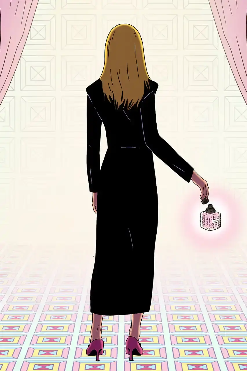 VALENTINO BEAUTY TAPS SEVEN ARTISTS FOR BORN IN ROMA Valentino Beauty partners with seven visual artists to create digital reinterpretations of the Born in Roma perfume bottle, shared through social channels. (image 1 of 4)