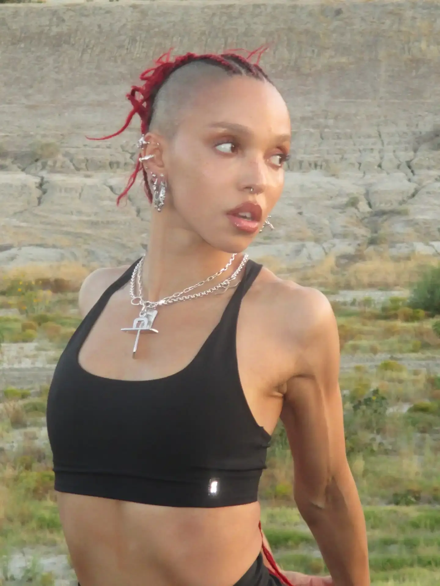 image of FKA Twigs describing the Holy See exhibition at the Venice Biennale featuring various contemporary artists.