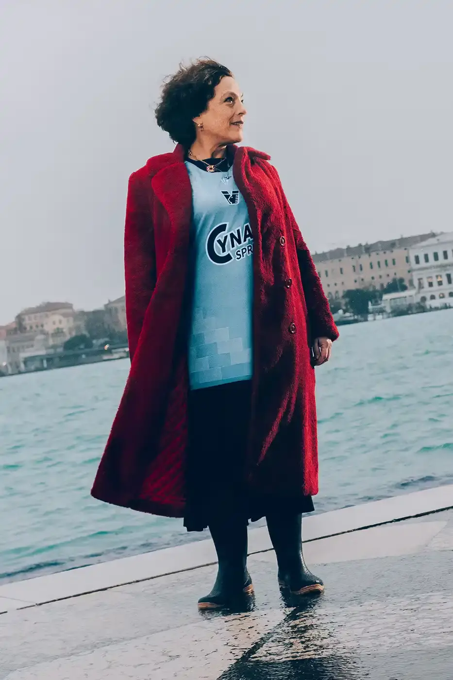 VENEZIA FC AND NOCTA DROP FOURTH KIT FOR 25/26 image about Venezia FC's collaboration with NOCTA on a new football jersey design inspired by Venice's lagoon, featuring local athletes and cultural figures in the campaign. (image 2 of 10)