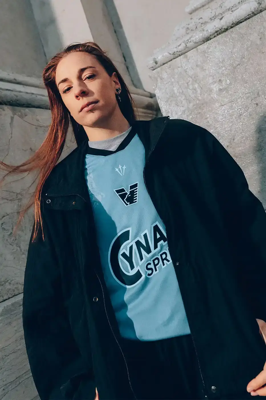 VENEZIA FC AND NOCTA DROP FOURTH KIT FOR 25/26 image about Venezia FC's collaboration with NOCTA on a new football jersey design inspired by Venice's lagoon, featuring local athletes and cultural figures in the campaign. (image 10 of 10)