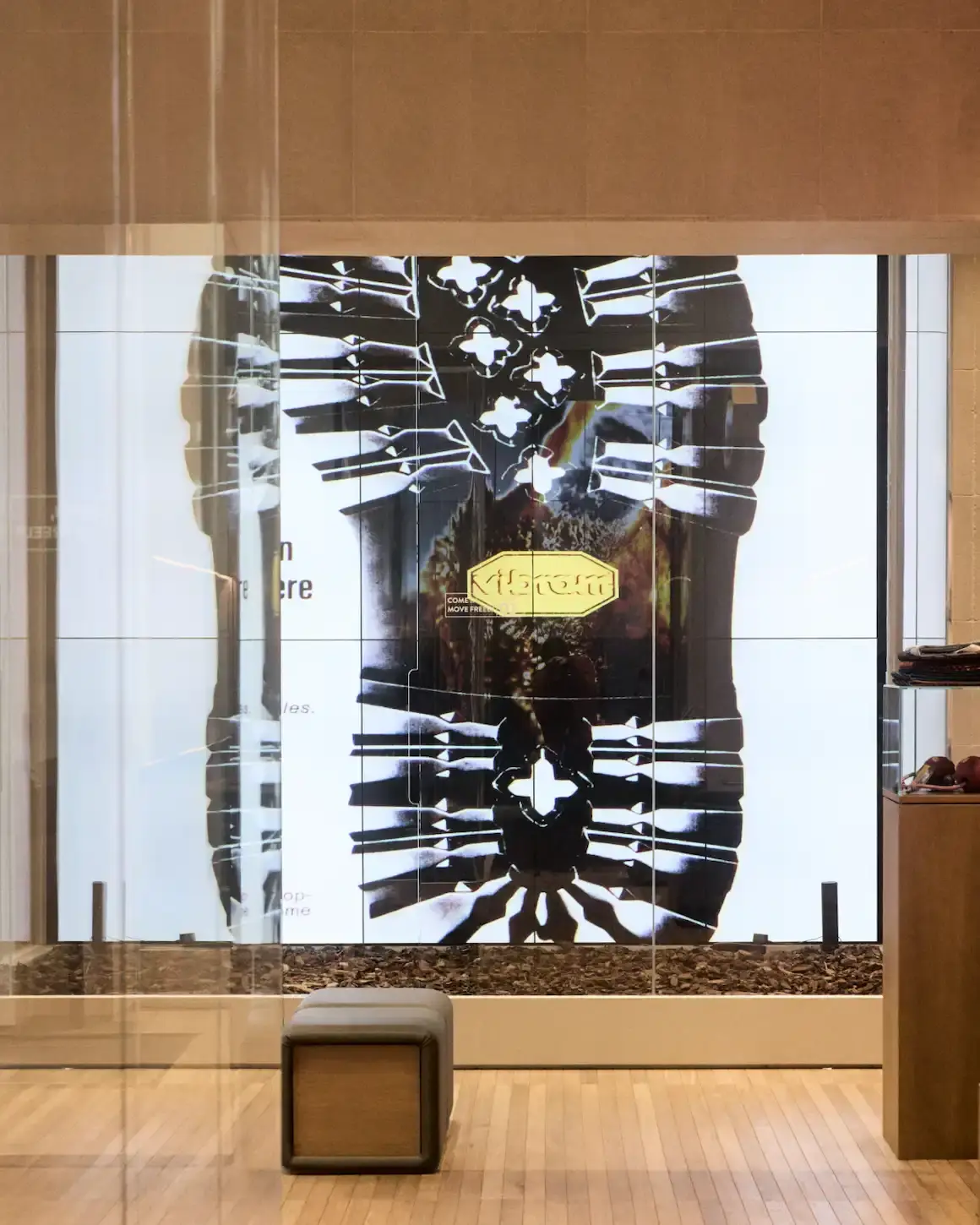VIBRAM CELEBRATES CARRARMATO SOLE HERITAG Exhibition at Vibram's Milan store explores the history and technical evolution of the Carrarmato sole through archival materials, audio contributions, and design objects spanning nearly 90 years.