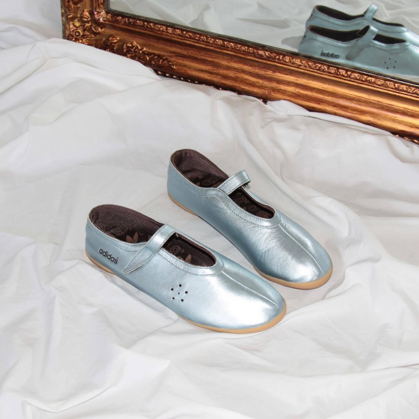 via @____afterglow | adidas ballet flats