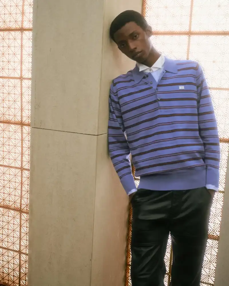 WALES BONNER EXPLORES MODERNIST ARCHITECTURE Wales Bonner Fall/Winter 2026 collection inspired by modernist architecture, featuring structured garments, collaborative craftsmanship, and cultural references. (image 10 of 25)