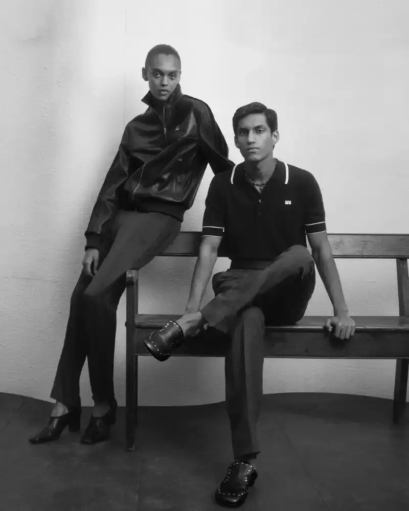 WALES BONNER EXPLORES MODERNIST ARCHITECTURE Wales Bonner Fall/Winter 2026 collection inspired by modernist architecture, featuring structured garments, collaborative craftsmanship, and cultural references. (image 8 of 25)