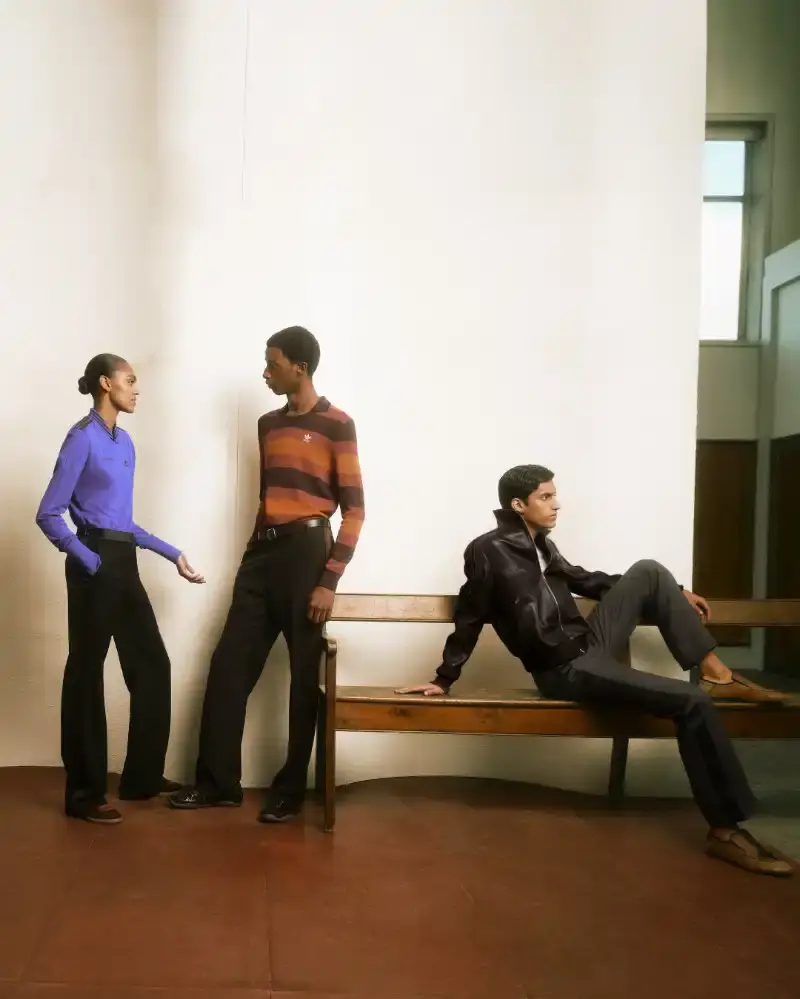 WALES BONNER EXPLORES MODERNIST ARCHITECTURE Wales Bonner Fall/Winter 2026 collection inspired by modernist architecture, featuring structured garments, collaborative craftsmanship, and cultural references. (image 5 of 25)