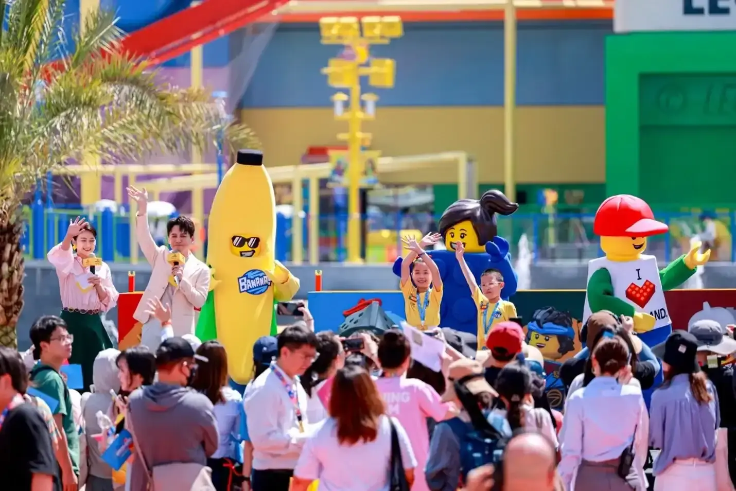image about the opening of the world’s largest Legoland theme park in Shanghai, China, featuring details about its size, attractions, and facilities. (image 2 of 2)