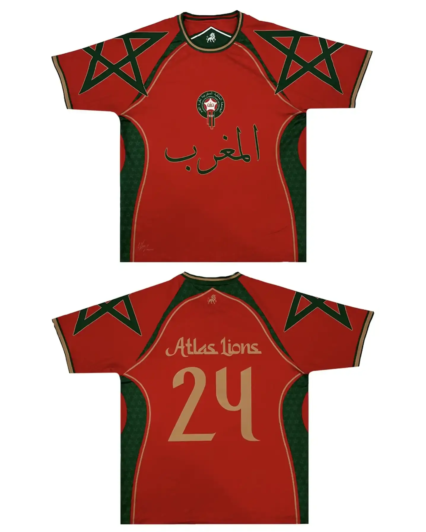 WYN X AMAZEERI LAUNCH NORTH AFRICAN FOOTBALL COLLECTION Algerian streetwear brands WYN and AMAZEERI collaborate on reversible football jerseys inspired by North African heritage, featuring designs that reference Algeria, Tunisia, and Morocco. (image 2 of 12)