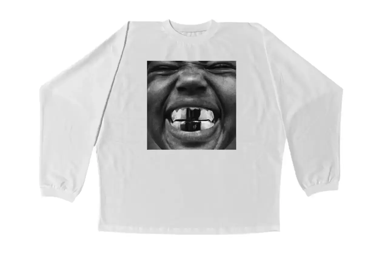 Ye Black long-sleeve t-shirt featuring Daidō Moriyama's monochromatic album artwork for Ye's 'Bully' album (image 3 of 10)