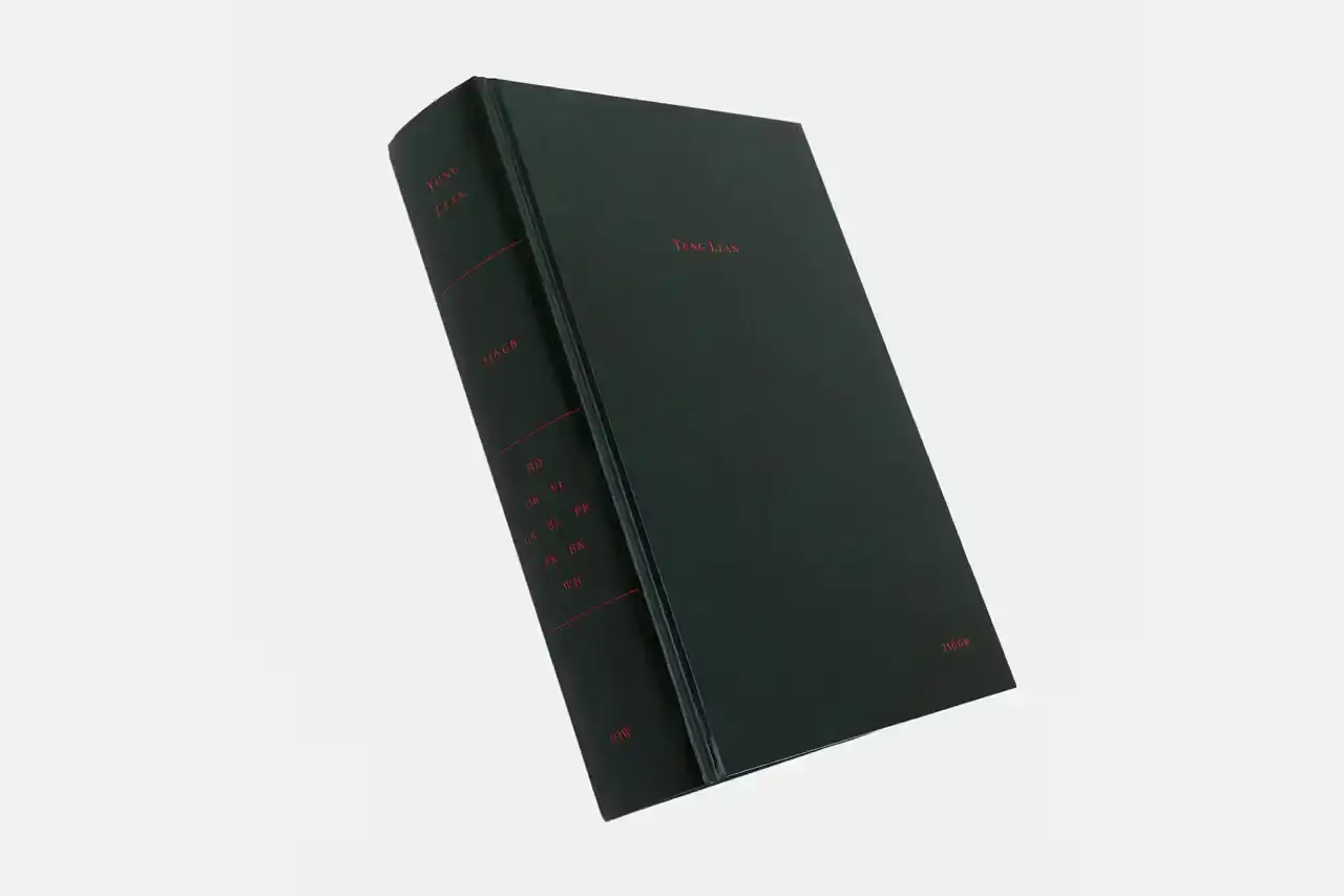 YUNG LEAN RELEASES IPHONE ARCHIVE BOOK image about musician Yung Lean's first book publication, containing ten years of personal iPhone content organized into themed chapters. The piece describes the book's physical design, content organization, and the artist's reflection on digital memory collection. (image 9 of 29)