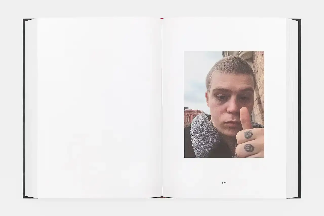 YUNG LEAN RELEASES IPHONE ARCHIVE BOOK image about musician Yung Lean's first book publication, containing ten years of personal iPhone content organized into themed chapters. The piece describes the book's physical design, content organization, and the artist's reflection on digital memory collection. (image 22 of 29)