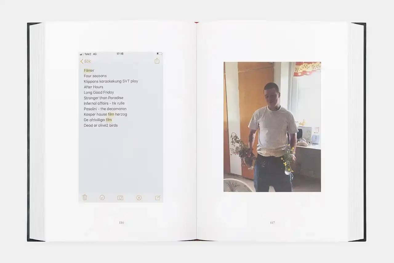 YUNG LEAN RELEASES IPHONE ARCHIVE BOOK image about musician Yung Lean's first book publication, containing ten years of personal iPhone content organized into themed chapters. The piece describes the book's physical design, content organization, and the artist's reflection on digital memory collection. (image 20 of 29)