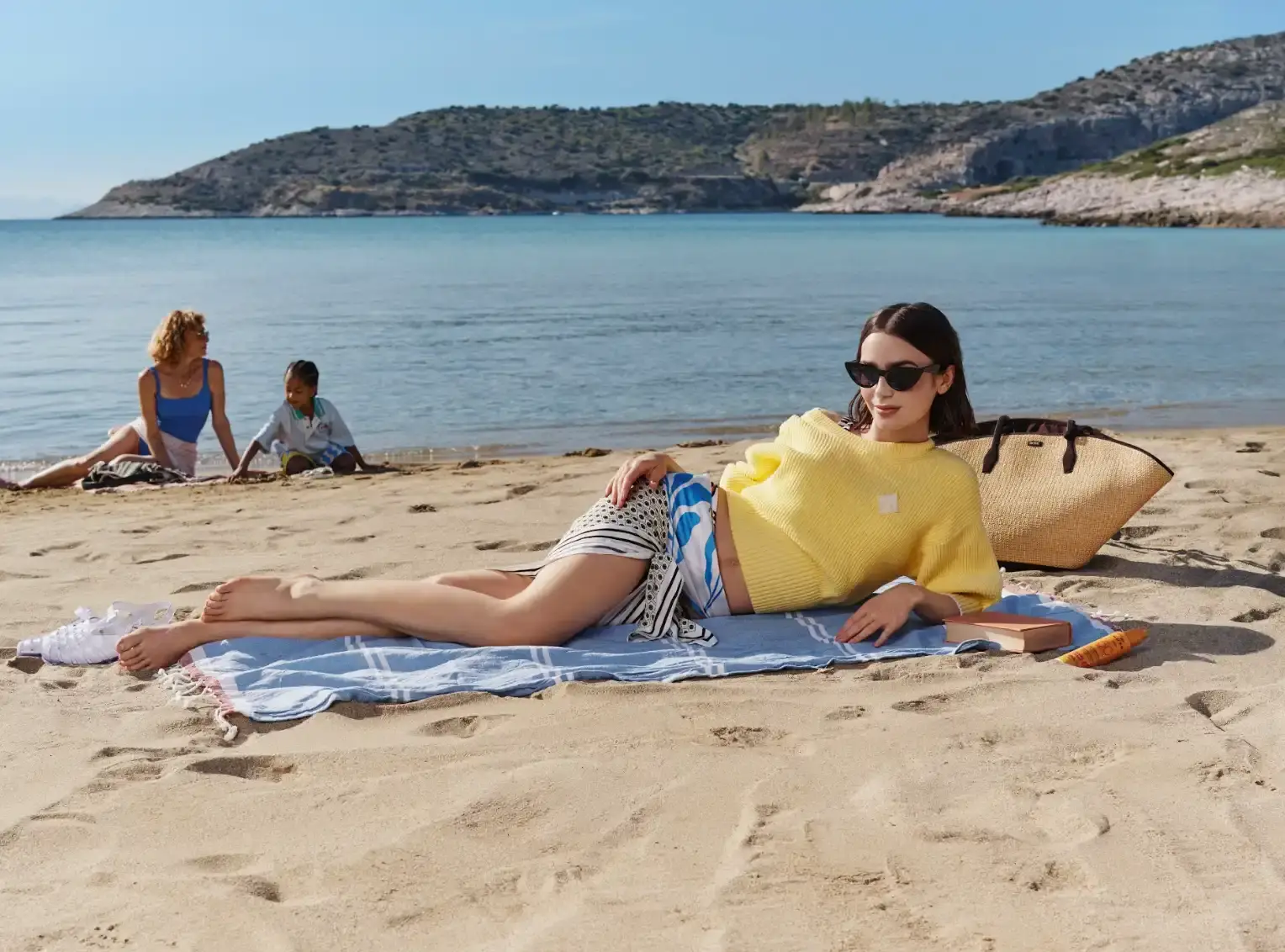 image outlines the Zalando Spring Summer 2026 campaign featuring actress Lily Collins and lists the production team credits alongside company background information.